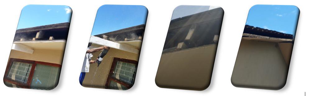 roof maintenance - before