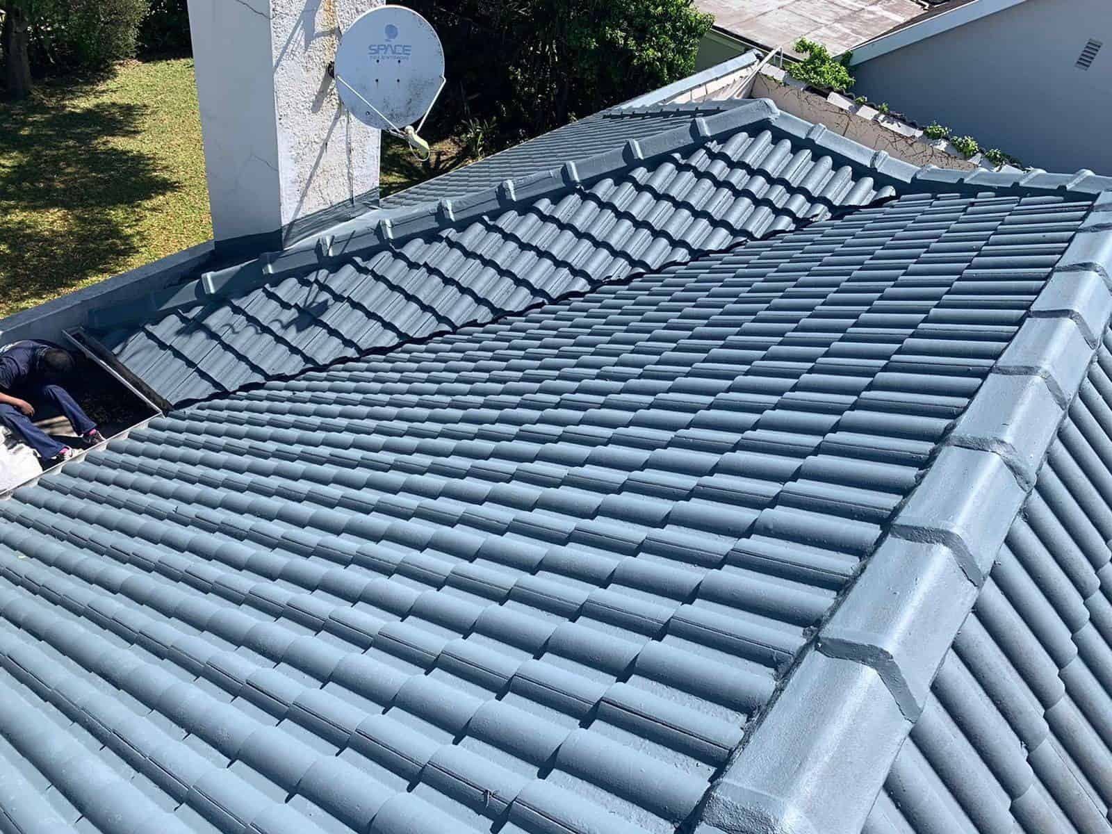 airless spray roof painting