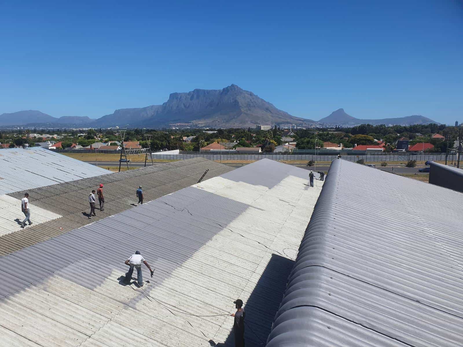 asbestos factory roof sealing encapsulation