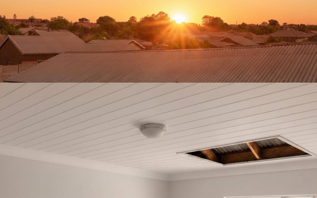 seal asbestos roof inside
